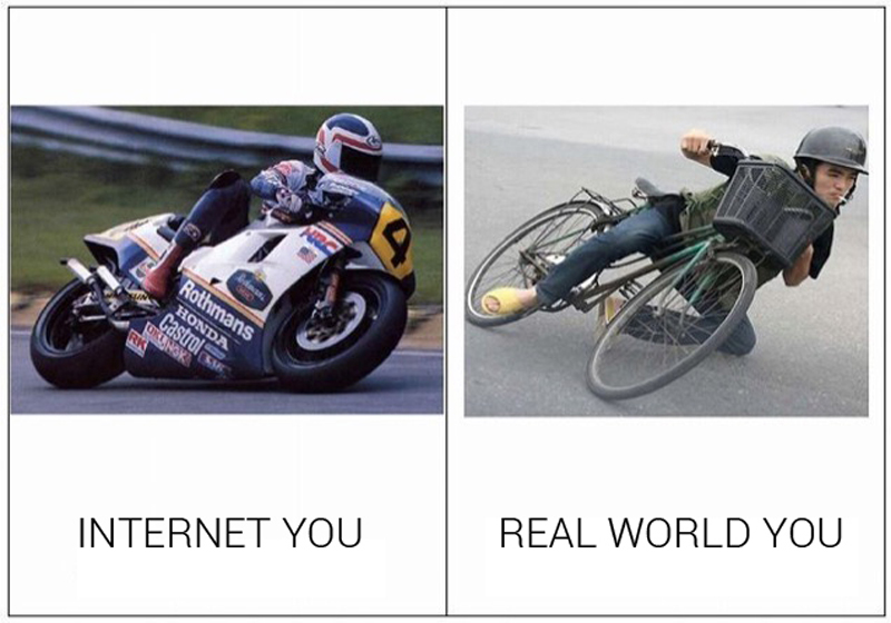 Illustration for article titled Japan's "Internet You Vs. the Real You" Meme